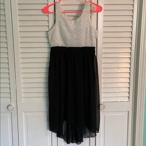 Black and White Homecoming Dress